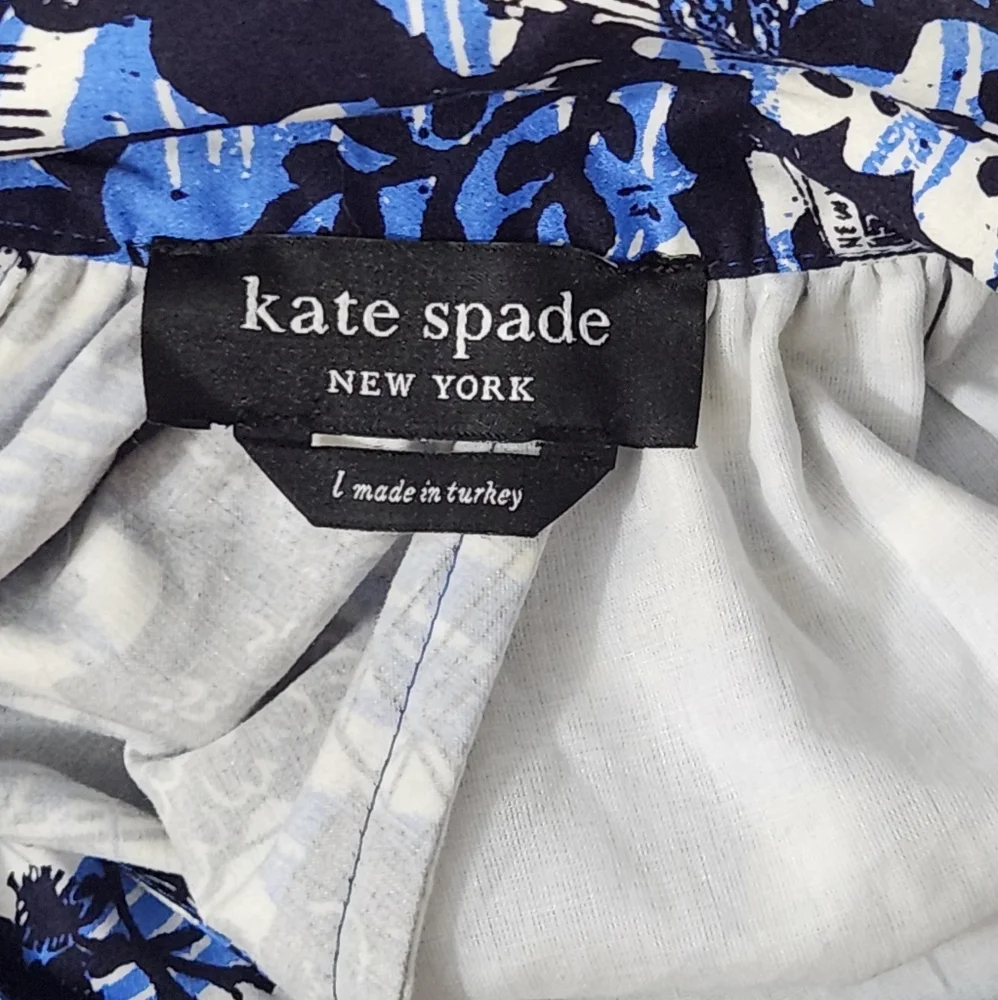 Kate‎ Spade Scenic Stroll Tie-Back Dress In Blazer Blue